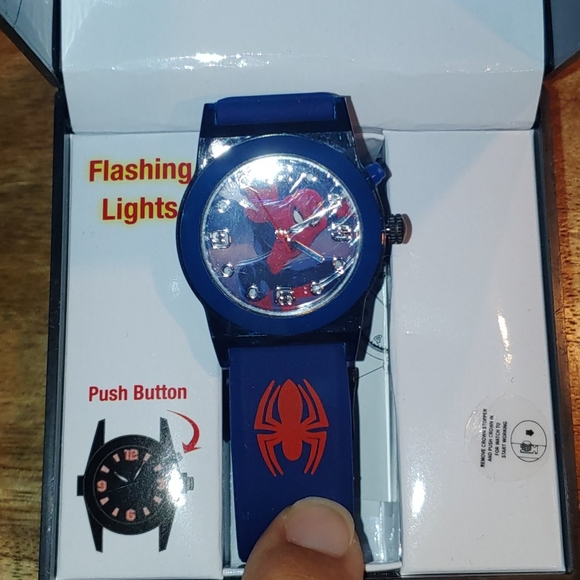 NIB Light Up Spiderman Watch